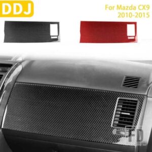 マツダ CX9 2010-15 アクセサリーカーボンインテリア副将校計器パネルトリムステッカー