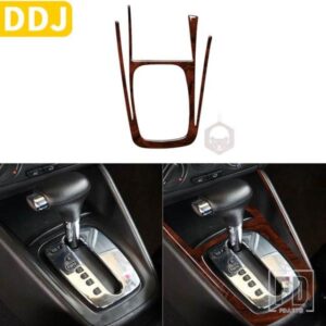 VW ゴルフ 4 MK4 1999-2004 アクセサリー 6 個木目調プラスチックインテリアギアシフトパネルカバートリムステッカー