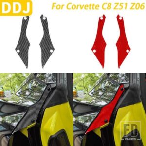 シボレーコルベット C8 Z51 Z06 2020-2023 カーアクセサリーカーボンドアリアフレームパネルカバートリム装飾ステッカー
