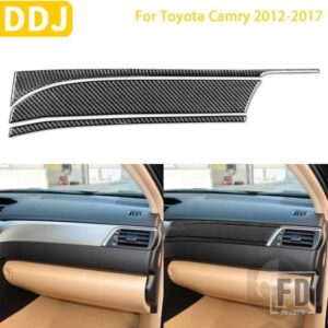 トヨタカムリ 2012-2017 アジア版カーアクセサリーカーボンインテリア助手席ダッシュボードパネルトリムステッカー