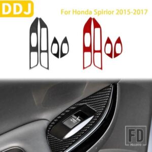 ホンダ SPIRIOR 2015 2016 2017 アクセサリーカーボン車室内窓制御リフティングパネルトリムステッカー装飾
