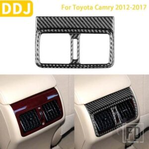 トヨタカムリ 2012-2017 アジア版カーアクセサリーカーボンインテリアリアエアアウトレットトリムステッカー