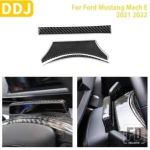 フォードマスタングマッハ E 2021 2022 カーアクセサリー自動車インテリアステアリングホイール表示トリムステッカー装飾