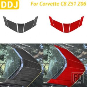 シボレーコルベット C8 Z51 Z06 カーアクセサリーカーボンリアシートフードエンジンコンパートメントパネルカバー装飾ステッカー