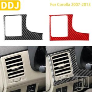 トヨタカローラ 2007-13 アクセサリーカーボンインテリア運転席エアアウトレットトリムステッカー