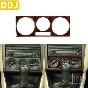 VW ゴルフ 4 MK4 1999-2004 アクセサリー木目調プラスチック車内空調ボタンカバートリムステッカー