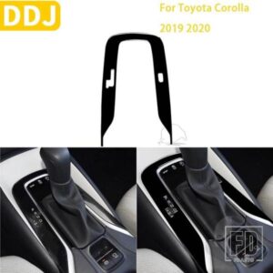トヨタカローラ 2019 2020 アクセサリープラスチック黒インテリアギアフレームカバートリムステッカー装飾