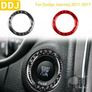 ダッジジャーニー 2011-17 アクセサリーカーボンインテリア LGNITION スイッチリングトリムステッカー