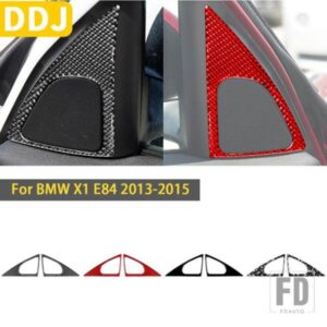 BMW X1 E84 2013 2014 2015 アクセサリーカーボン車内ドアコーナースピーカートリムステッカー装飾スタイリング