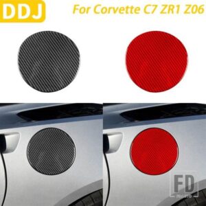 シボレーコルベット C7 ZR1 Z06 2014-2019 カーアクセサリーカーボン外装燃料タンクガスキャップカバー装飾ステッカー