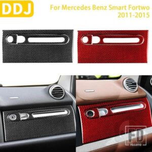 メルセデスベンツスマート 451 フォーツー 2011-2015 カーアクセサリーカーボンインテリアラックグローブボックスハンドルトリムステッカー
