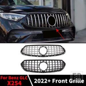 スポーツ GT ダイヤモンドスタイルフロントインレットグリルバンパーグリルメルセデスベンツ NEW GLC X254 2022 2023 2024 +