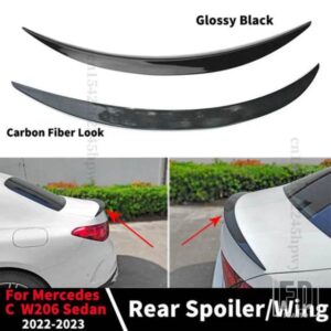 リアスポイラーウイング外装部品メルセデスベンツ C W206 セダン 4 ドア 2022 2023 トリムトランクブーツリップ AMG スタイル