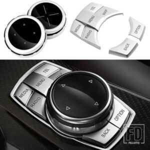 マルチメディアボタンカバー IDRIVES ステッカー BMW F25 F30 F10 F07 E60 E90 E92 E70 E71 F02 E84 F20 1/3/5/7 シリーズ用