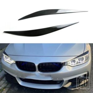 カーボンフロントヘッドライトアイブロウまぶたライトアイブロウステッカー BMW F80 M3 F82 F83 M4 F32 F33 F36 ABS アクセサリー