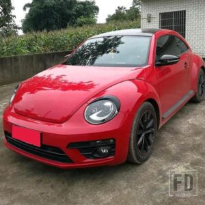 カーボンヘッドライトアイブロウトリムカバーヘッドランプライトまぶたまつげステッカーフォルクスワーゲン VW ビートル 2012-2018 アクセサリー