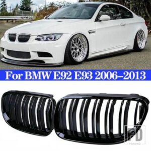 フロントバンパーキドニーグリルグロスブラックレーシンググリル BMW E92 E93 M3 クーペコンバーチブル 316I 320D 320I 323I 325D 325I 330I