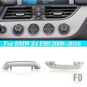 クロームプレート空調ベントトグルピースアウトレットカードパッドクリップ風向調整ピック BMW Z4 E89 2009-2016