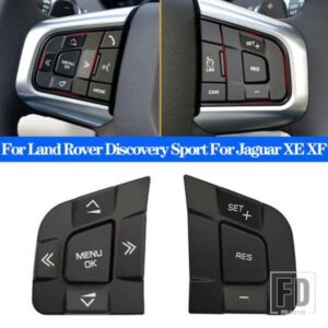 ステアリングホイールの多機能スイッチボタンランドローバーディスカバリースポーツジャガー XE XF 15-19 インテリアアクセサリー