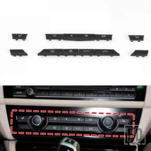 ヒーター気候制御 A/C 空調スイッチファンボタンカバーキャップ BMW F01 F02 F06 F07 F10 F11 F12 5/6/7 シリーズ