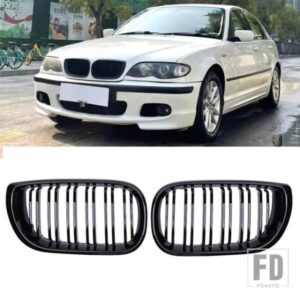 BMW 3 シリーズ E46 フロントバンパーグリルレーシンググリルキドニー自動グリルグロスブラックグリル 4 ドア 2002-2005 アクセサリー
