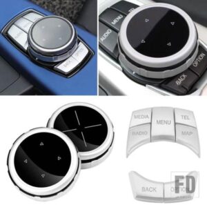 マルチメディアボタンカバー IDRIVE ステッカー BMW 1 2 3 5 7 シリーズ X1 X3 X5 F20 F22 F30 F34 F10 F07 E90 E92 E70 E71 F25 E84