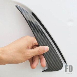 2 個リアバンパースポイラーメルセデスベンツ W205 C43 C63 AMG 2014-2019 エアベントカバートリム両側ステッカースタイリング