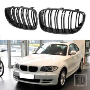 カーボンレーシンググリルフロントグリルバンパーフードキドニーグリル ABS グリル BMW E81 E87 E82 E88 128I 130I 135I 08-11
