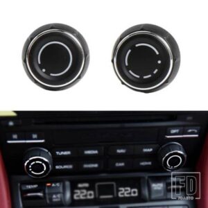 カーセンターコンソールオーディオボリュームノブカバー CD コントロールスイッチボタンポルシェカイエンパナメーラマカンボクスター 911 718 自動 ABS