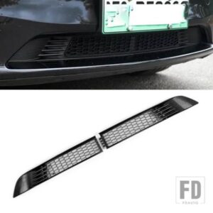 車アンダーバンパー抗昆虫ネット防塵フロントエアインレットベントグリルカバーアクセサリーテスラモデル Y 3