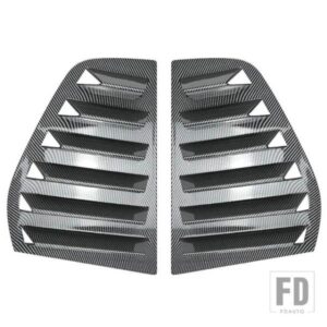 リア窓シャッターカバートリムウィンドウルーバーサイドベントカーボン ABS トリムフォルクスワーゲン VW ゴルフ 5 MK5 自動