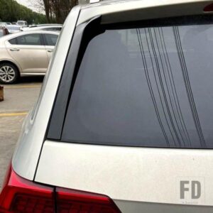フォルクスワーゲン VW TERAMONT アトラスグロスブラックリアウィンドウサイドスポイラースポイラーフロントガラスカナードスプリッター自動 2017-2019