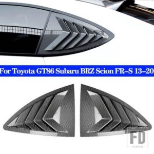 リアウィンドウシャッターカバートリムウィンドウルーバーサイドベントトリムトヨタ GT86 スバル BRZ サイオン FR-S 2013-2020 オートアクセサリー