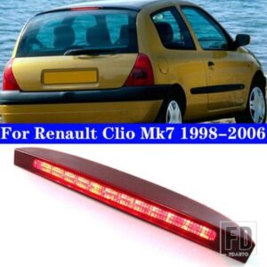 車 LED ハイマウントレベルストップランプ赤ブレーキライトブレーキライトリアブレーキテールルノークリオ MK7 1998-2006 7700410753