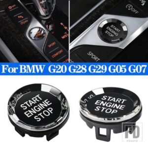 クリスタルスタイルスタートストップエンジンスイッチボタンカバーボタントリム BMW G20 G28 G29 G05 G07 3 シリーズ X5 X7 Z4 2018-2023