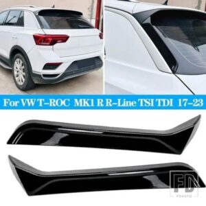 リアウィンドウサイドスポイラー翼リップディフューザーカナードスプリッターアクセサリー VW T-ROC SUV A11 MK1 R R-LINE TSI TDI 17-23