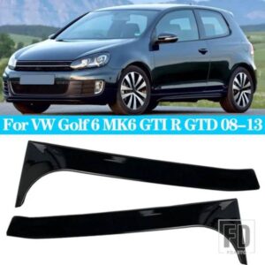 VW ゴルフ 6 MK6 GTI R GTD 2008-2013 ABS リアウィンドウサイドトランクスポイラーカナードカナードスプリッターアクセサリー