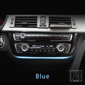 ラジオトリム LED ダッシュボードセンターコンソール AC パネルライトブルーオレンジムードライト BMW 3/4 シリーズ F30 F31 F32 F34 F36