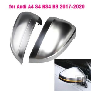 アウディ A4 A5 S4 S5 B9 バックミラーカバーサイドウイングフレームカバートリムマットクロームシェル