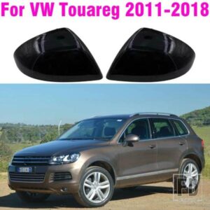 黒サイドバックミラーバックミラーカバー交換 VW トゥアレグ II MK2 7P 2011-2018 カーアクセサリー