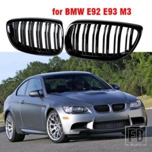フロントキドニーフィンスポーツグリルグリルブラック BMW E92 E93 M3 2006-2009 2008-2013 3 シリーズ 2 ドアクーペ