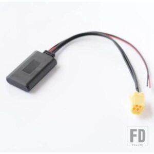 カーラジオワイヤレス BLUETOOTH モジュール AUX アダプタアダプタミニ ISO 6PIN フィアット 500 BRAVO DOBLO DUCATO PANDA PUNTO STILO