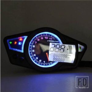 11000 RPM 12V 液晶デジタルスピードメータータコメーターランニング距離計オートバイ KM/H オートバイ用バックライト