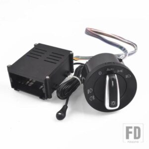 クロームライトスイッチオートランプセンサーライト VW ポロ 9N 9N3 パサート B5.5 トランスポターシャラン 1C0941531 /3BD + 自動ヘッドライト