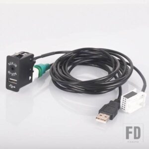 車 USB AUX プラグ入力ソケットアダプター BMW E60 E61 E63 E81 E87 E90 F10 F12 E70 X1 X3 X5 ミニクーパー R56 用