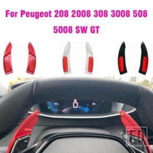 2017 前にプジョー 208 2008 308 3008 508 5008 SW GT ステアリングホイールパドルシフト延長アクセサリー
