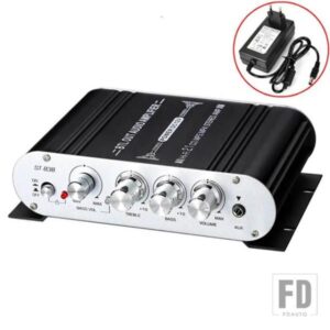 AUTO-PARTNER ST-838 2.1CH オーディオパワーアンプRMS 20WX2+40W クラス D ステレオデジタルオーディオアンプサブウーファー出力付き