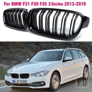 グロスブラックフロントスポーツグリルキドニーグリルグリル BMW 3 シリーズ F30 F31 F35 320I 320D 325I 2013-2019