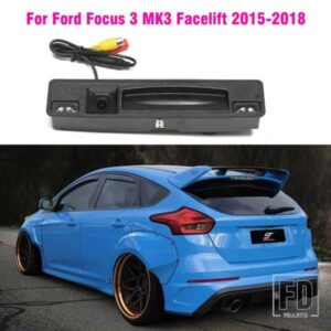 テールゲートリフトゲートトランクハンドルカメラリアビュー HD LED ライトフォードフォーカス MK3 2015-18 フィエスタ MK7