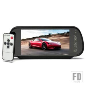 7 インチ TFT LCD タッチボタンカーミラーモニター + ナイトビジョンバックビューカメラオプション